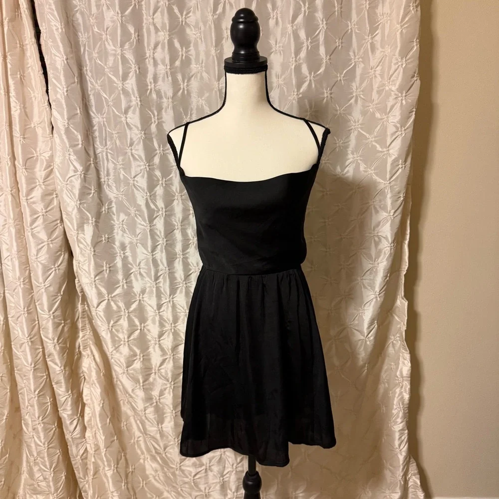 Free People Intimately Good Company Slip Mini Dress in Black - Picture 5 of 12